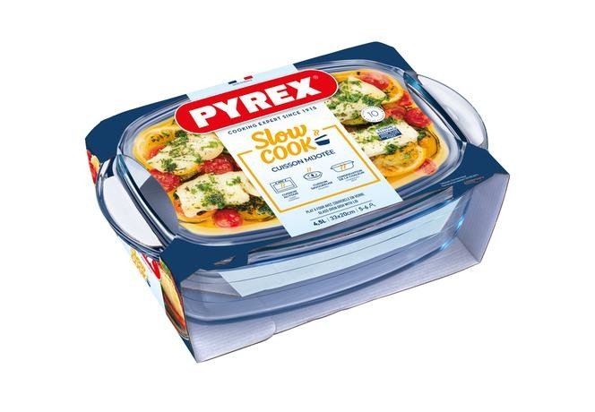 Pyrex Skleněná zapékací mísa s víkem 33x20cm/4,5l