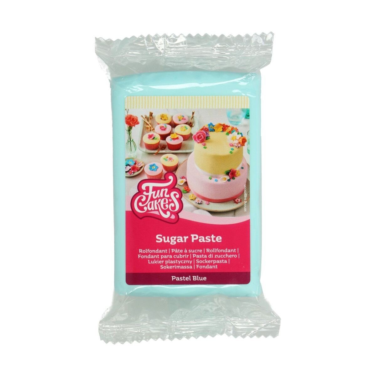 FunCakes potahový fondán Pastel Blue - modrá 250g