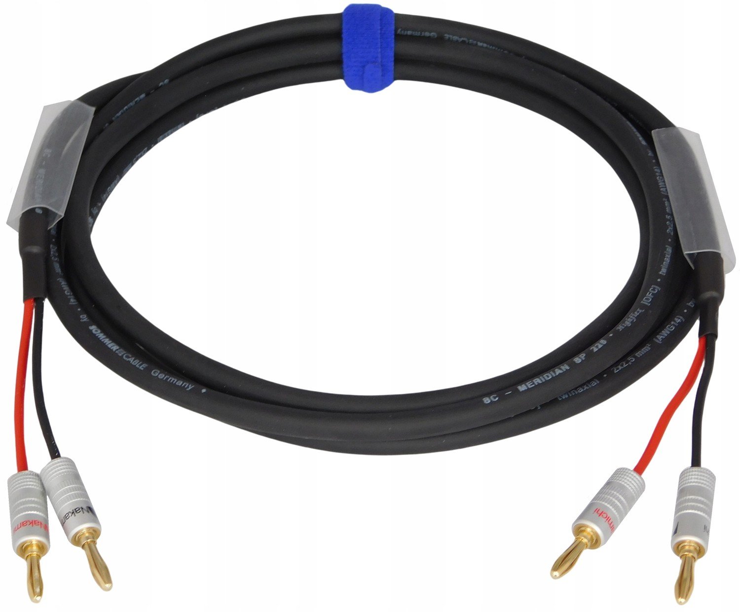 Sommer Meridian Kabel Hlasový 2x2,5 Banánové Zástrčky Nakamichi Proste 100m