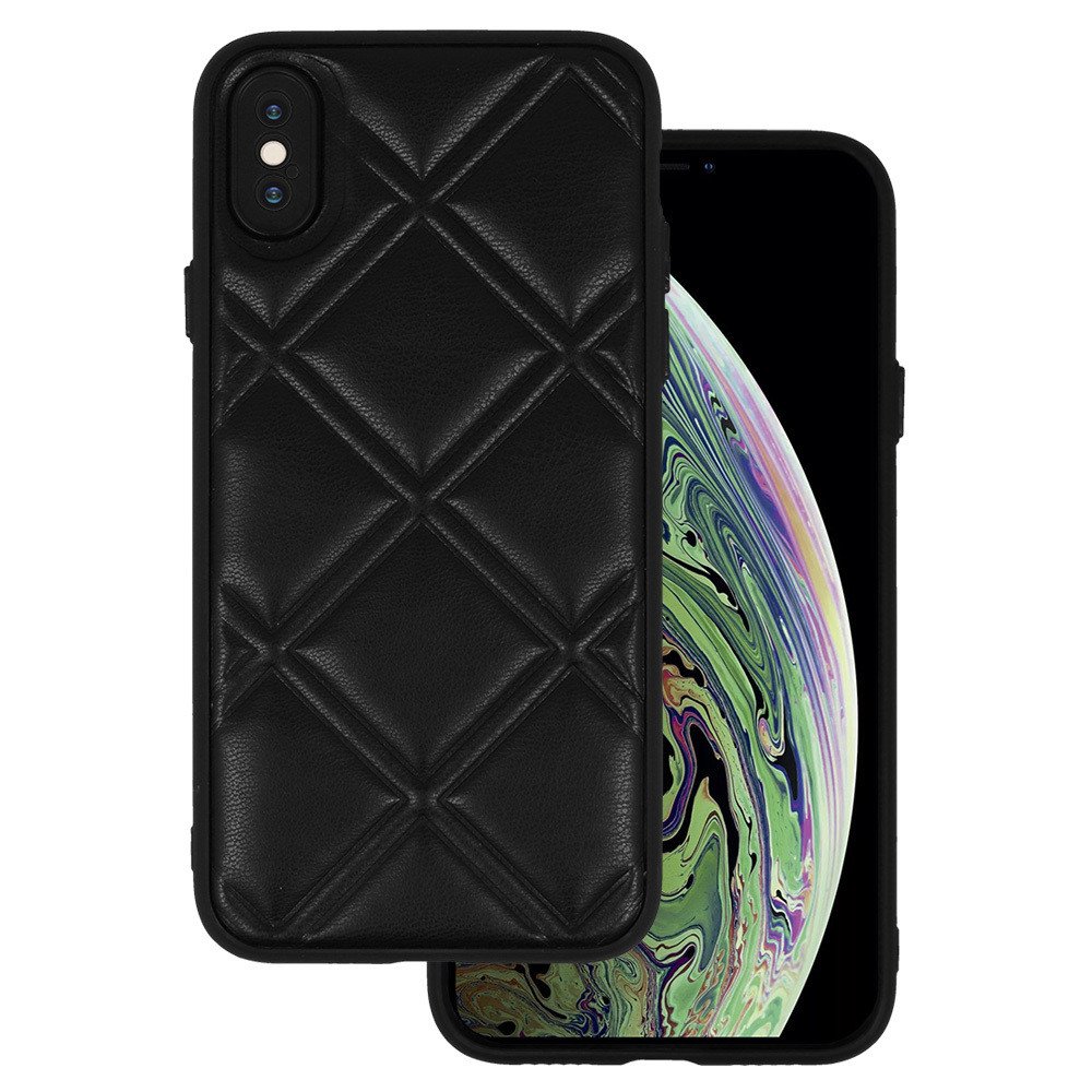 Kožené 3D pouzdro pro Iphone X/XS design 3 černé