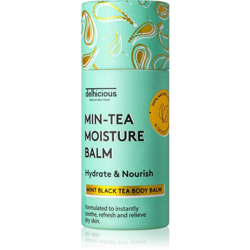 delhicious MIN-TEA MOISTURE BALM intenzivní regenerační tělový balzám pro suchou a citlivou pokožku 70 g