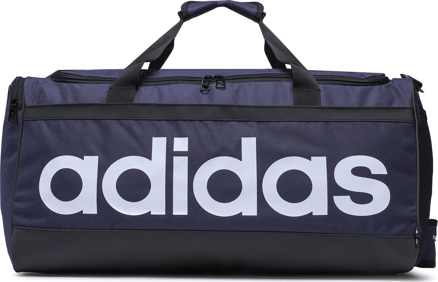 Taška adidas Essentials Linear Duffel Medium HR5349 Shadow Navy/Black/White