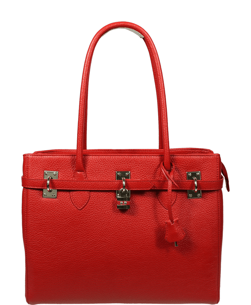 Dámská kabelka z kůže Azra Grande Rosso