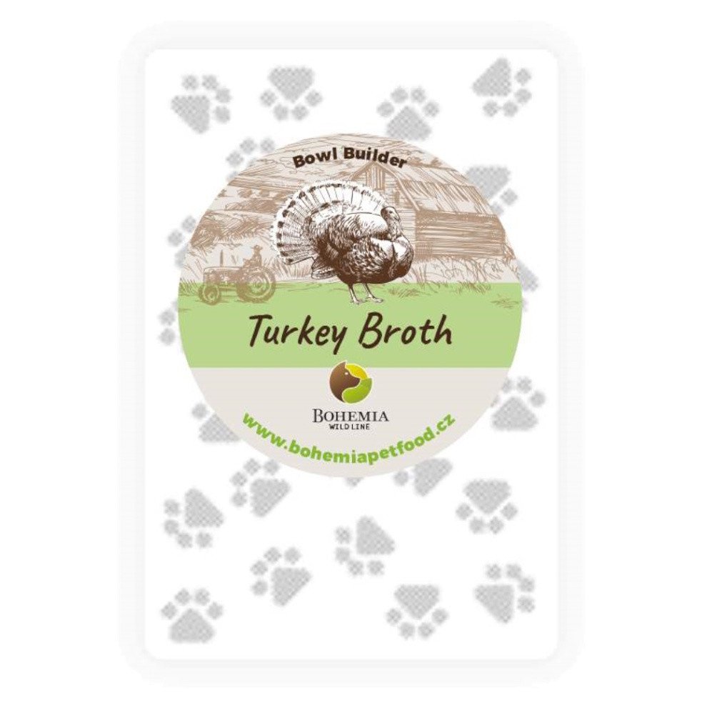BOHEMIA PET FOOD Wild Turkey Broth Krůtí vývar pro psy 100 ml