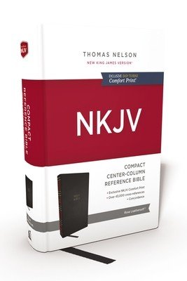 Nkjv, Compact Center-Column Reference Bible, Hardcover, Red Letter, Comfort Print (Thomas Nelson)(Pevná vazba)