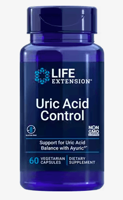 Life Extension Uric Acid Control, doplněk pro snížení kyseliny močové, 60 rostliných kapslí