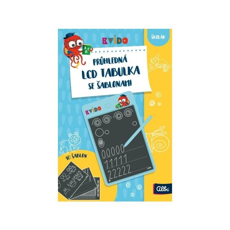 Kvído - Průhledná LCD tabulka se šablonami - Albi