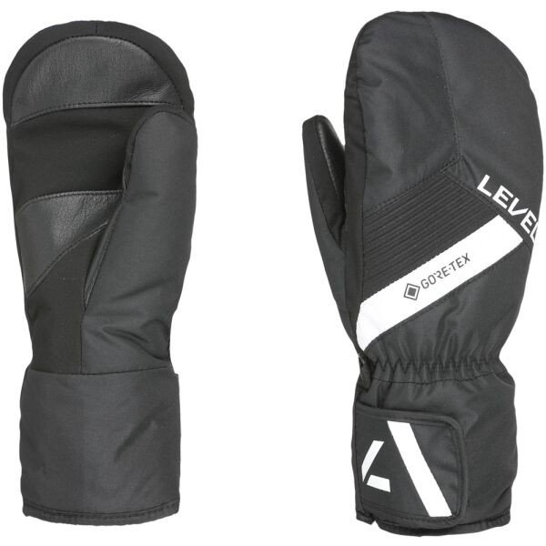 Level NEO JR Dětské lyžařské rukavice, černá, velikost L