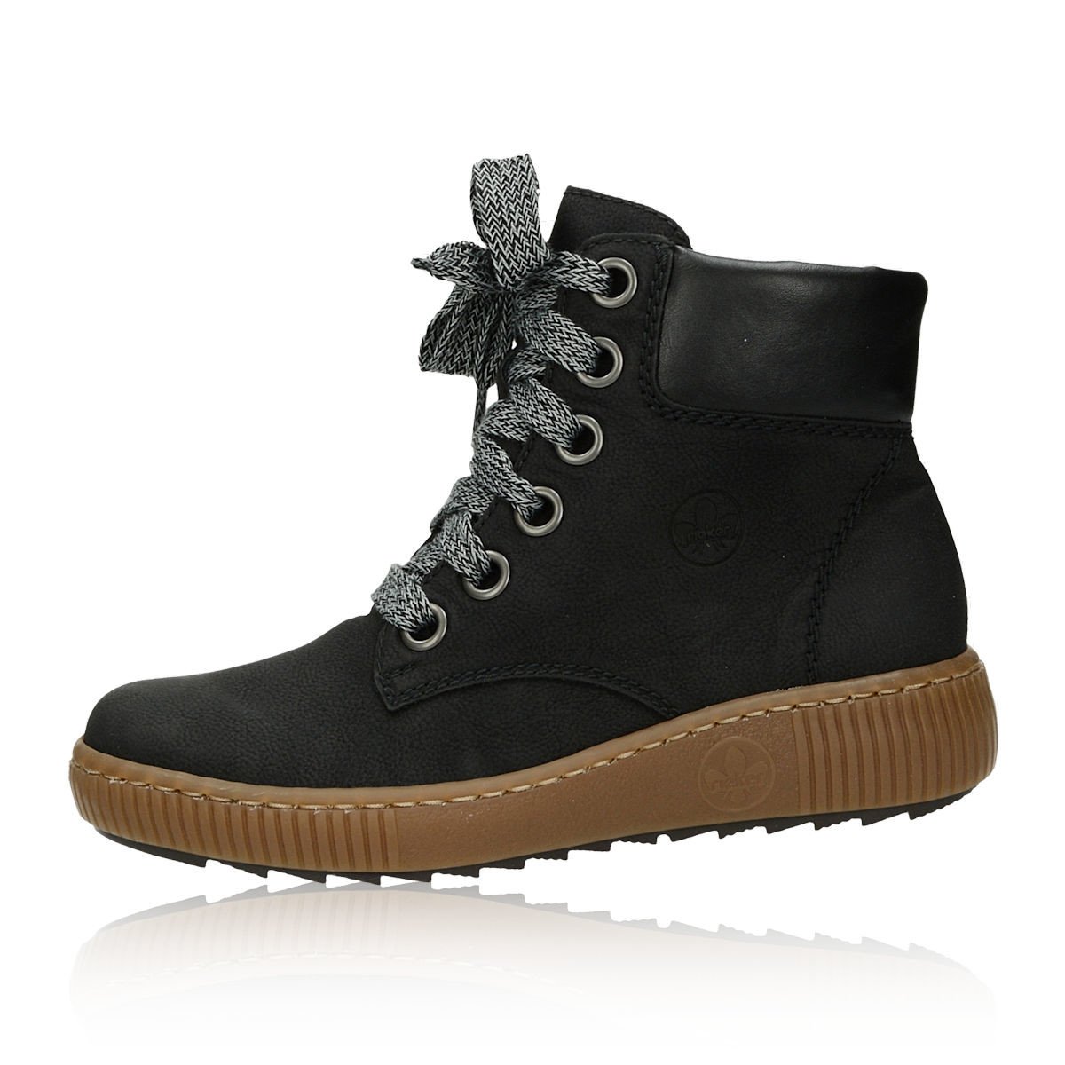 Rieker dámské stylové nízké kozačky - černé - 36