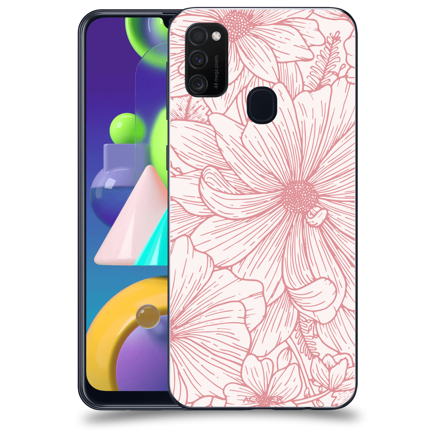 ACOVER Kryt na mobil Samsung Galaxy M21 M215F s motivem Floral I