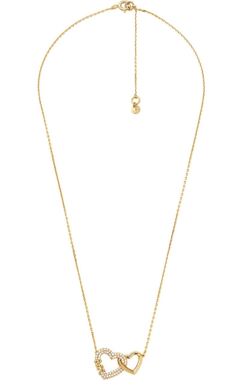 Michael Kors Něžný pozlacený náhrdelník se zirkony MKC1641AN710