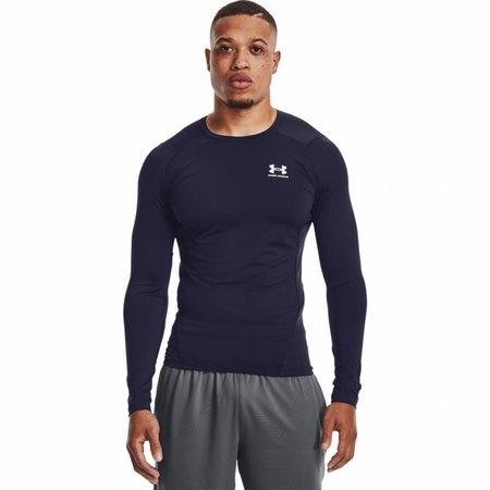 Under Armour Pánské kompresní triko HG Armour Comp LS midnight navy M, Tmavě, modrá