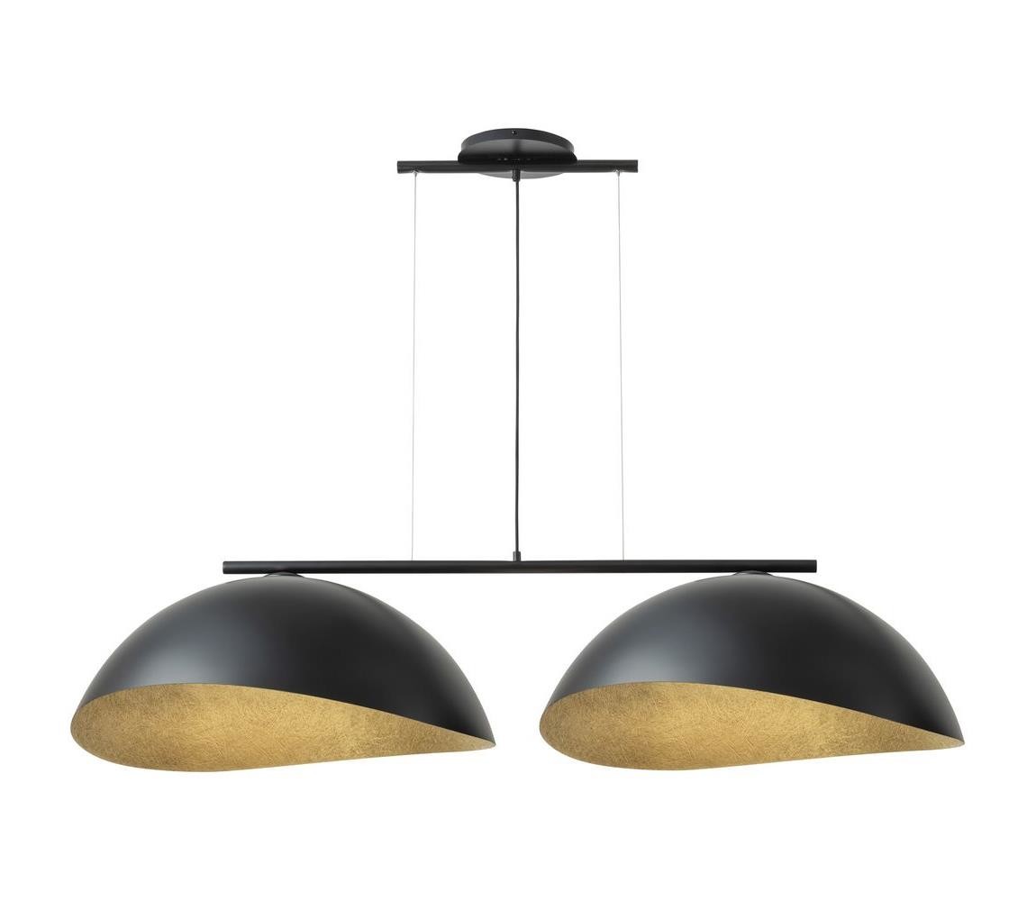 Lustr na lanku SOLAR 2xE27/60W/230V černá