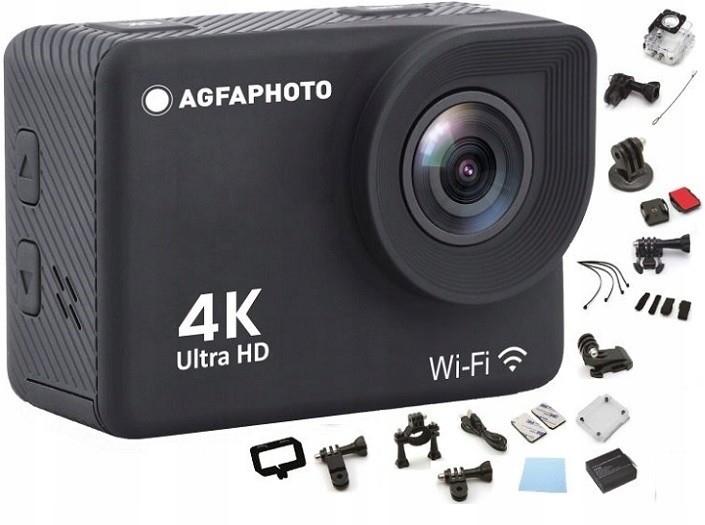 Sportovní kamera Agfa AC9000 4K 20MP WiFi příslušenství