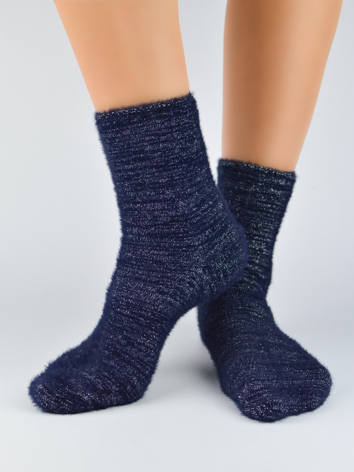 NOVITI Woman's Socks SB037-W-01 Navy Blue