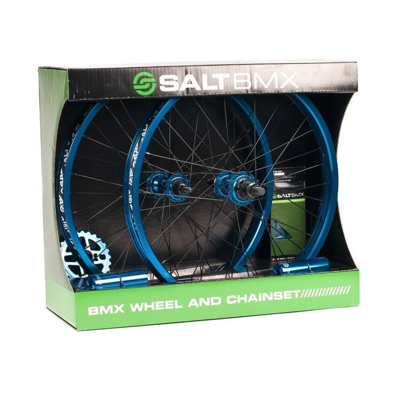 kolo SALT - Salt Valon BMX Wheel/Chain Set (CYAN)