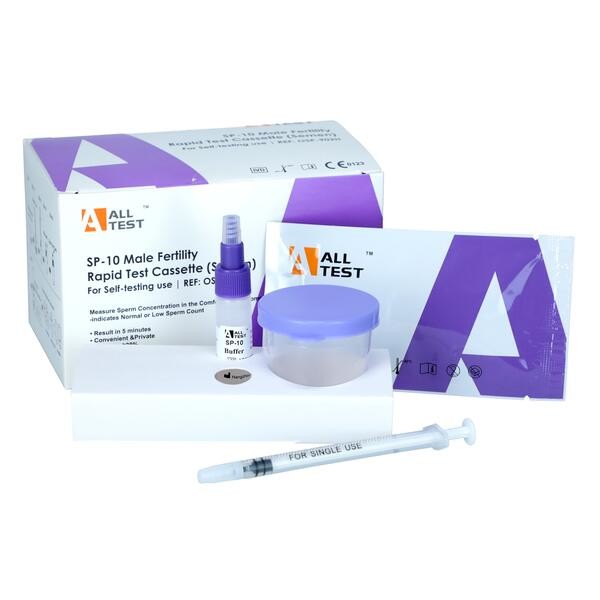Test mužské plodnosti ze spermií z proteínu SP-10