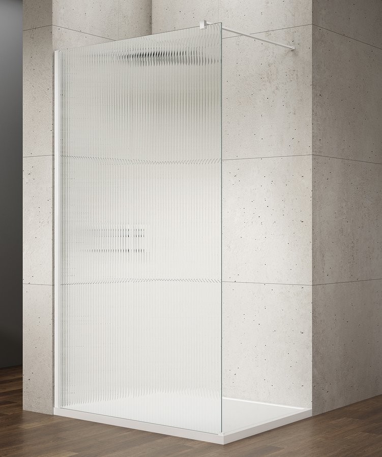 Gelco VARIO WHITE jednodílná sprchová zástěna k instalaci ke stěně, sklo nordic, 1100 mm - SET(GX1511/1 ks, GX1015/1 ks)