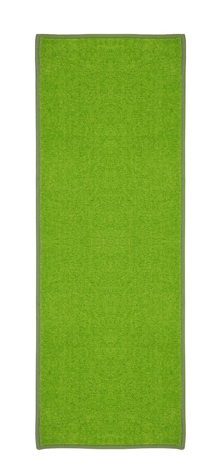 AKCE: 300x50 cm s obšitím Běhoun na míru Eton zelený 41  s obšitím - šíře 50 cm s obšitím Vopi koberce