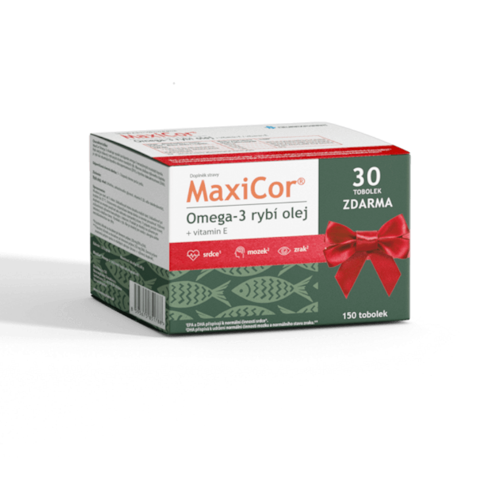 Maxicor Omega-3 Tbl.120+30 Dárkové Balení 2023