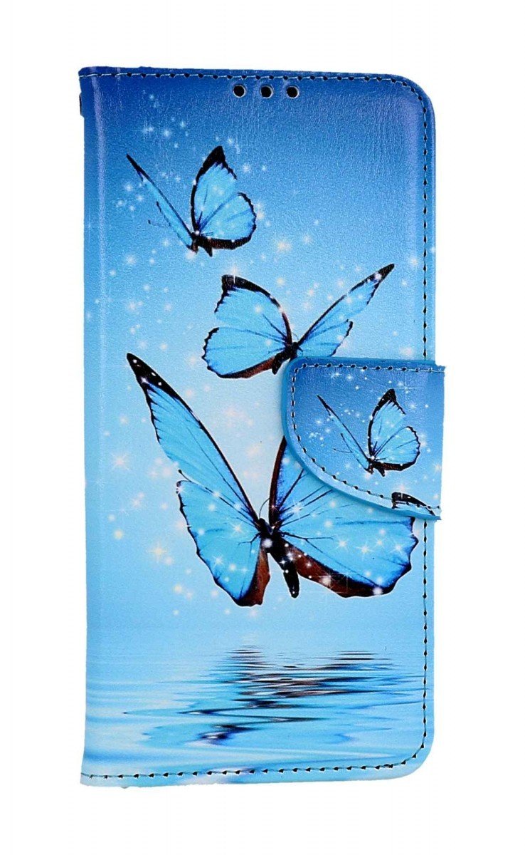 Pouzdro TopQ Xiaomi Redmi Note 12S knížkové Modří motýlci 107425