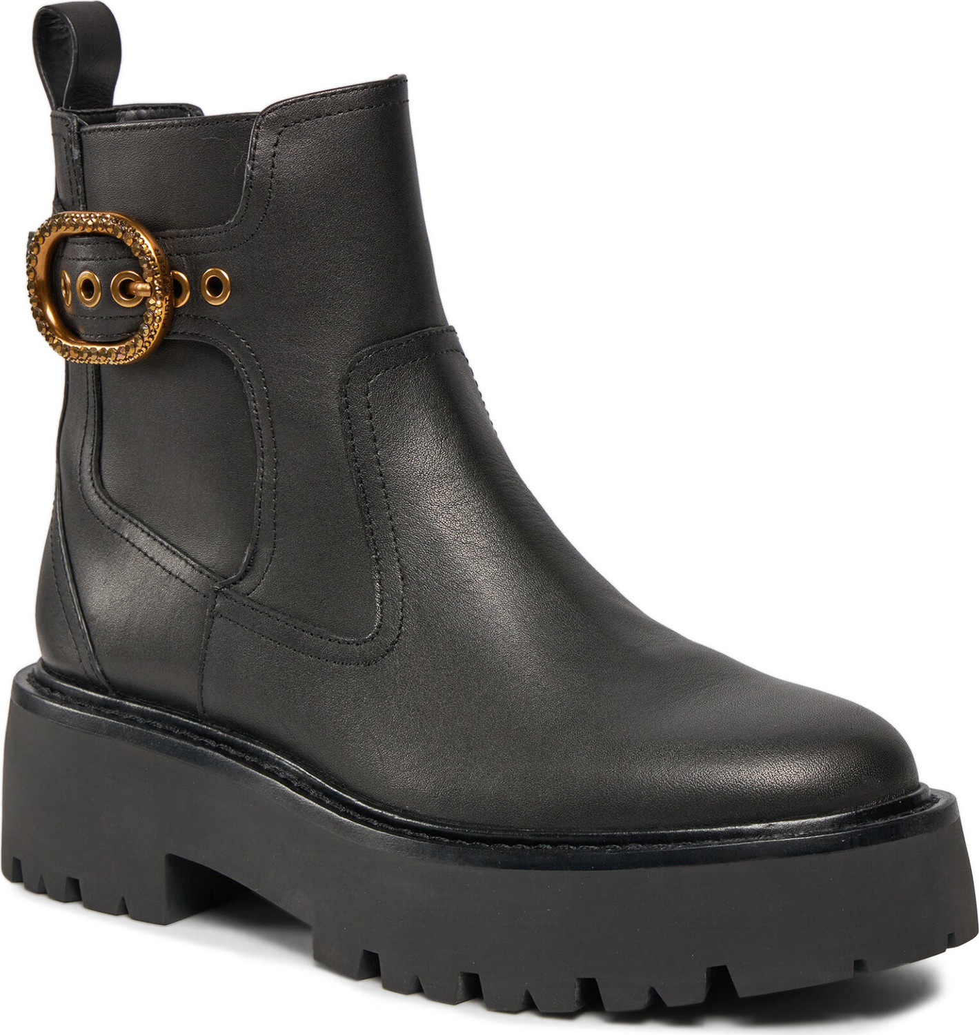 Kotníková obuv s elastickým prvkem Kurt Geiger 225-Mayfair Chelsea Boot 625700109 Black
