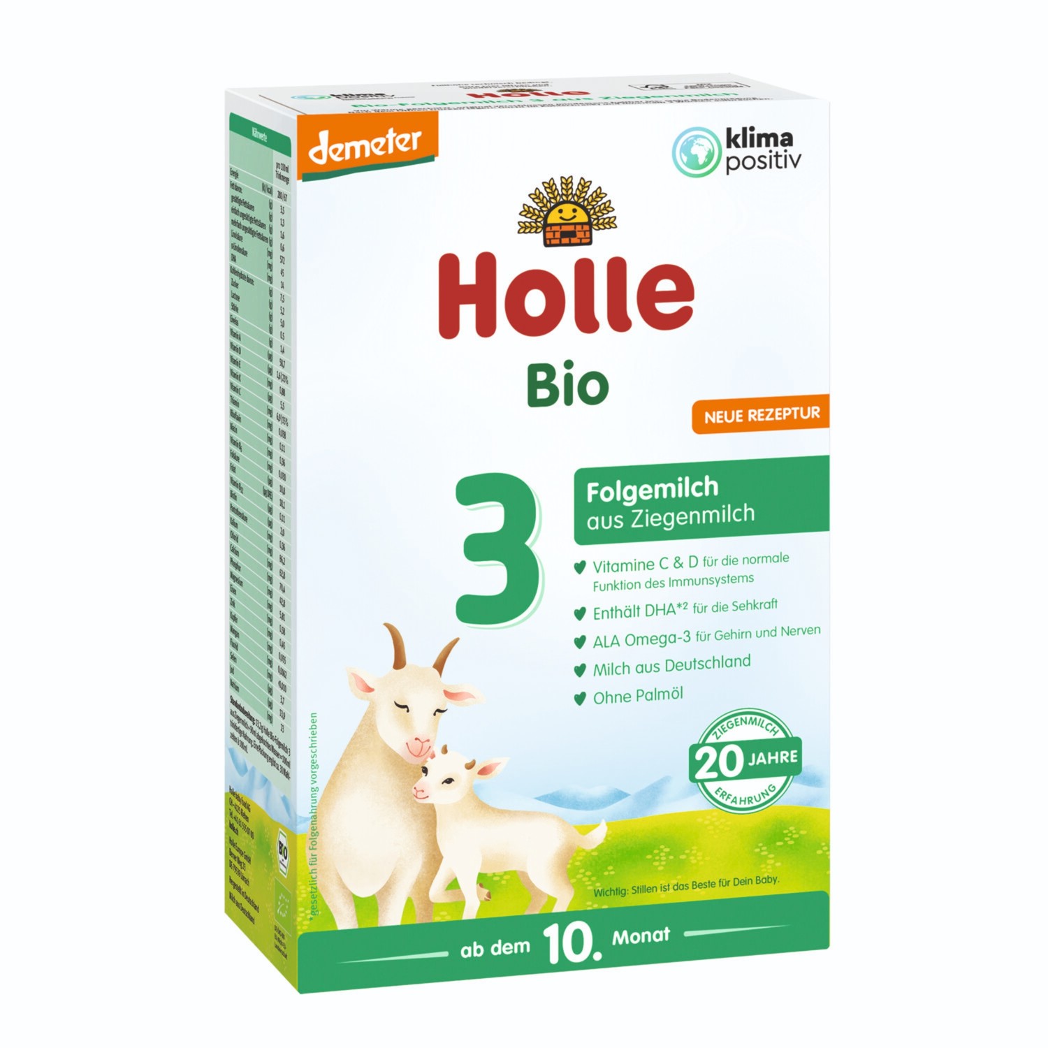 Holle Holle BIO - dětská mléčná výživa z kozího mléka 3 od 10. měsíce 400 g