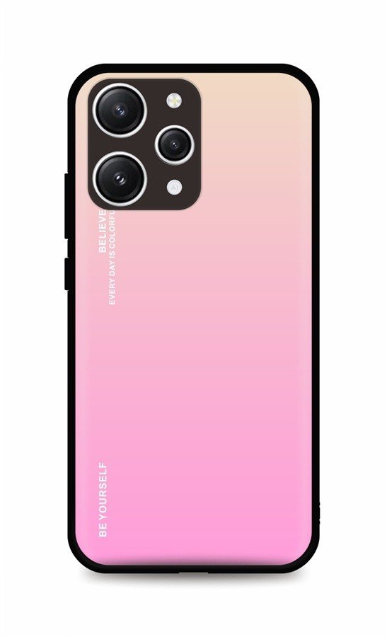 Kryt TopQ LUXURY Xiaomi Redmi 12 pevný duhový meruňkový 106820