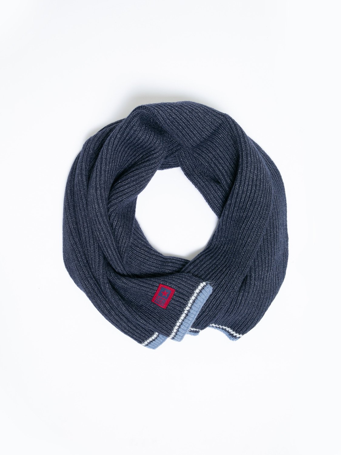 Big Star Man's Scarf 310032 403 Navy Blue