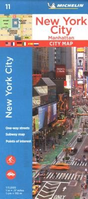 Michelin New York City Manhattan Map 11 (Michelin)(Folded)