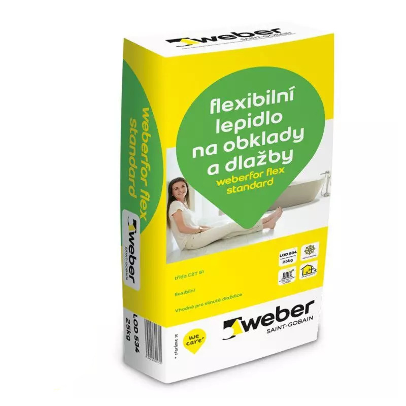 Lepidlo flexibilní weberfor flex standard 25 kg