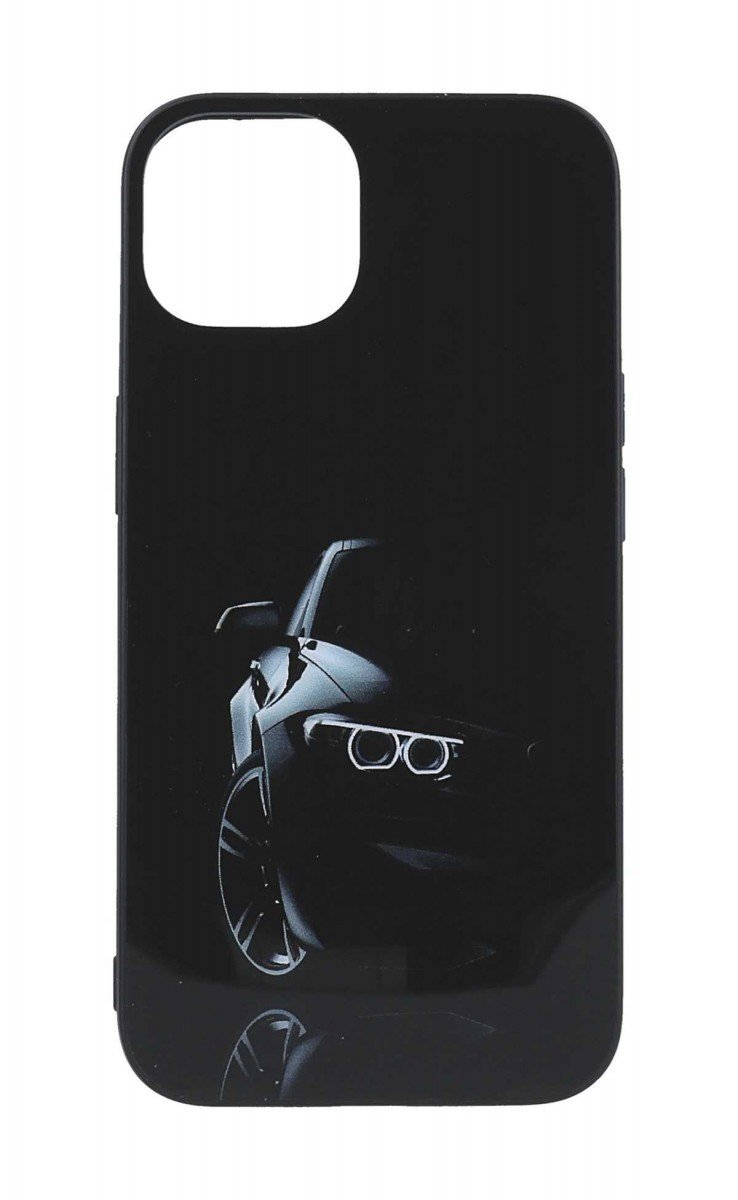 Kryt TopQ Flexible iPhone 15 Black Car 107673