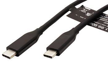 USB4 40Gbps kabel USB C(M) - USB C(M), PD 100W, 1m, černý
