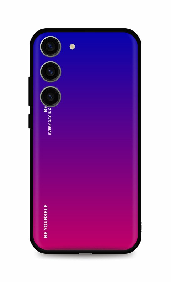 Kryt TopQ LUXURY Samsung S23 pevný duhový fialový 106669