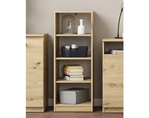 Polovysoký regál Carlos, dub artisan, šířka 40 cm