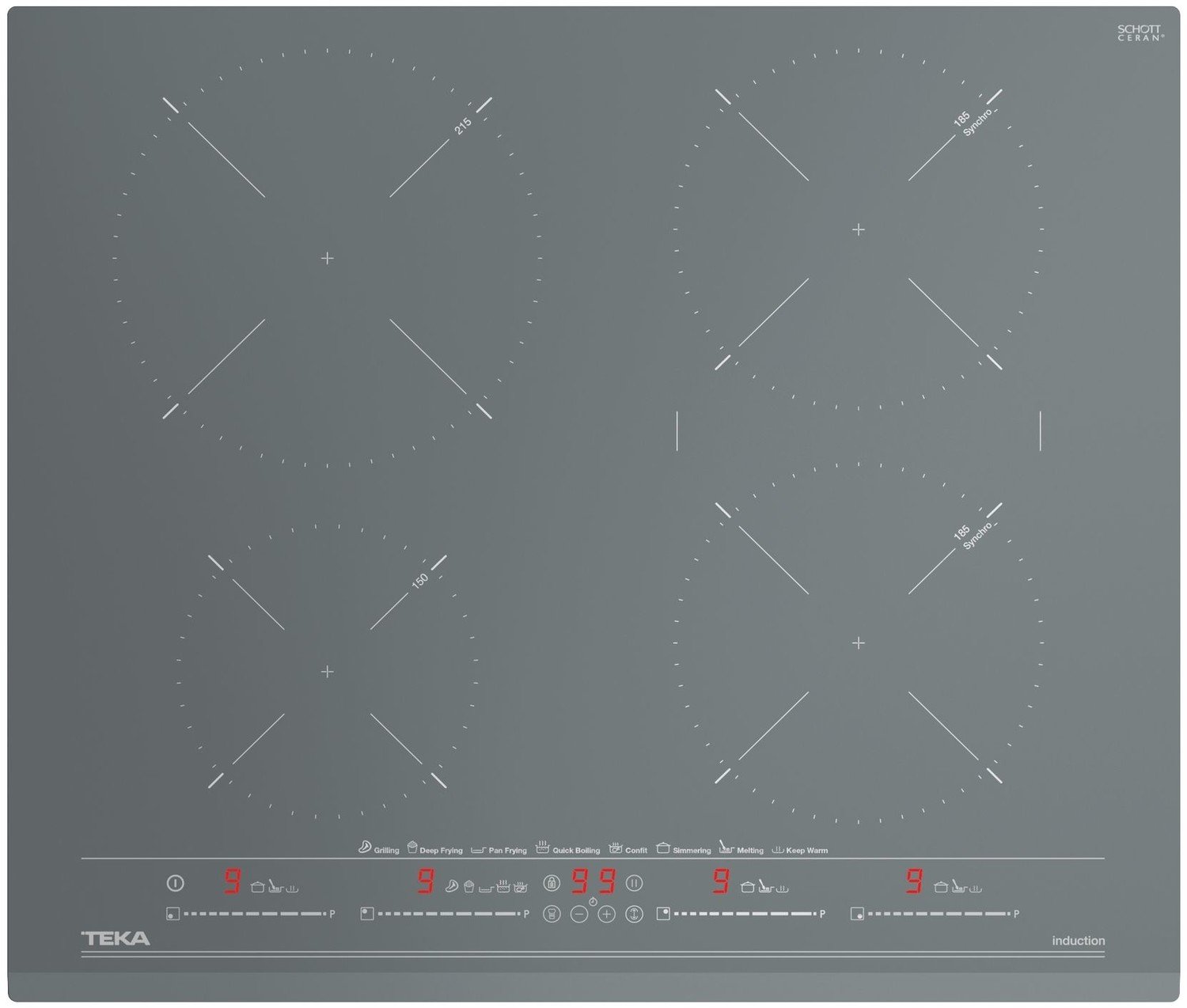 Vestavná indukční varná deska Teka IZC 64630 MST ST Stone Grey