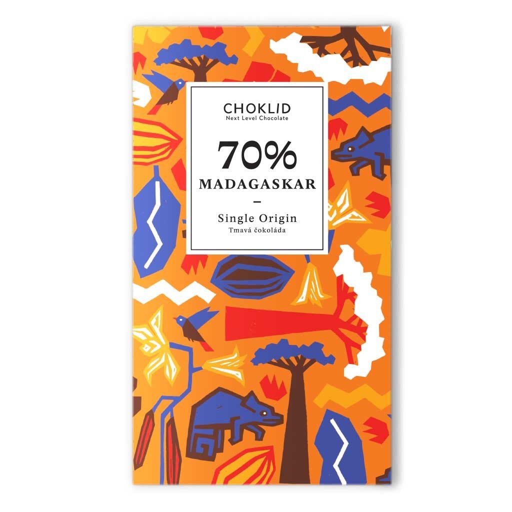 Choklid 70% Bean To Bar tmavá čokoláda - Madagaskar