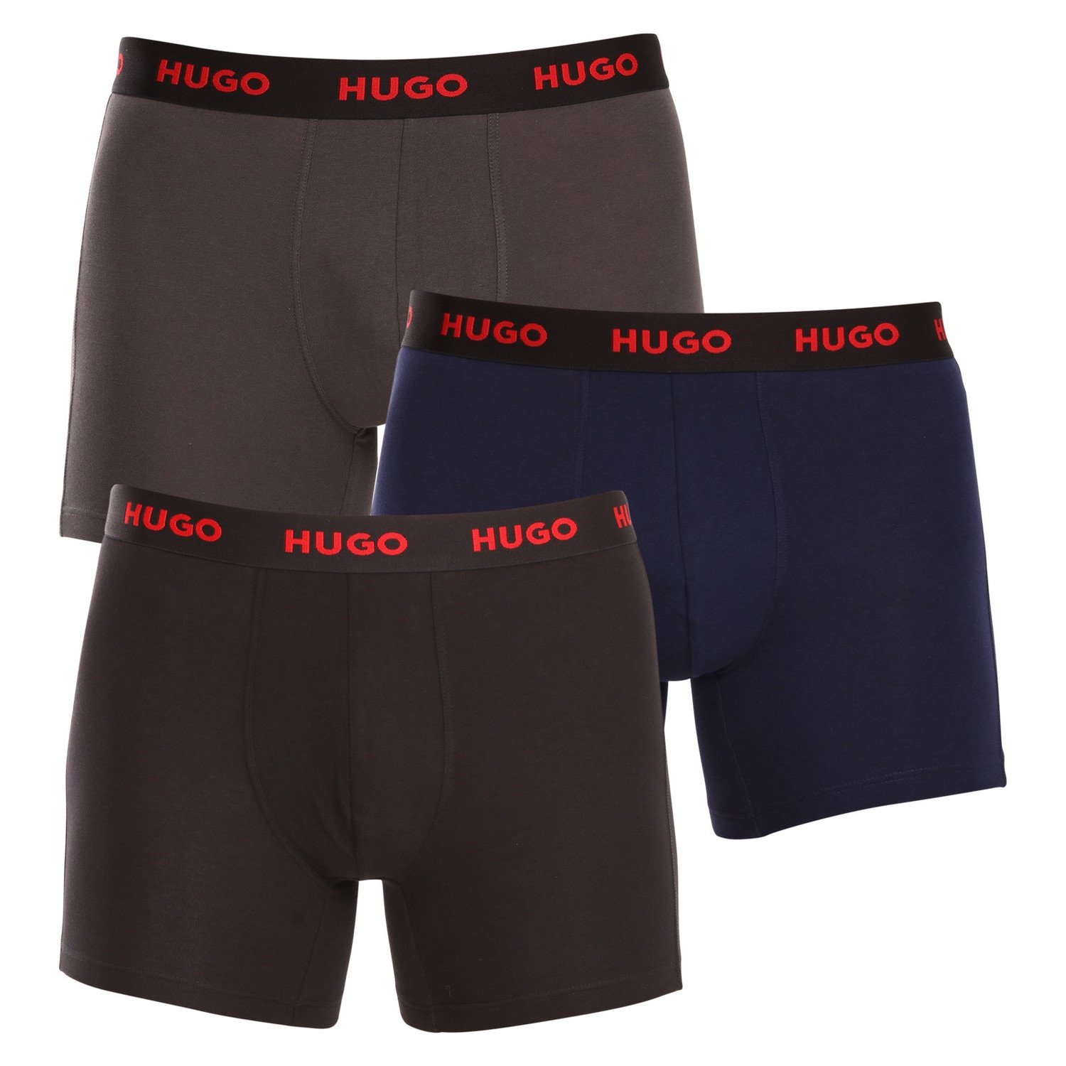 3PACK pánské boxerky Hugo Boss vícebarevné (50503079 413) XXL