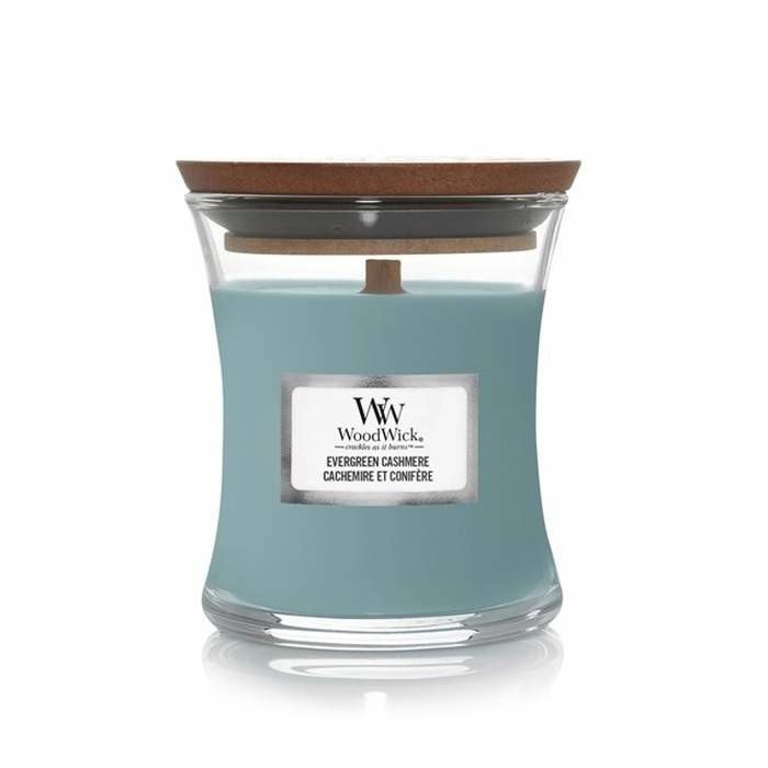 WoodWick Evergreen Cashmere svíčka 85g