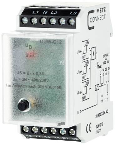 monitorovací relé 230 V/AC (max) 2 přepínací kontakty Metz Connect 110271 1 ks