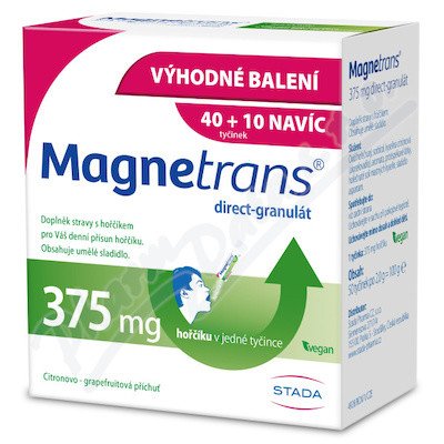 Magnetrans 375mg 40+10 Tyčinek Granulátu Promo2023