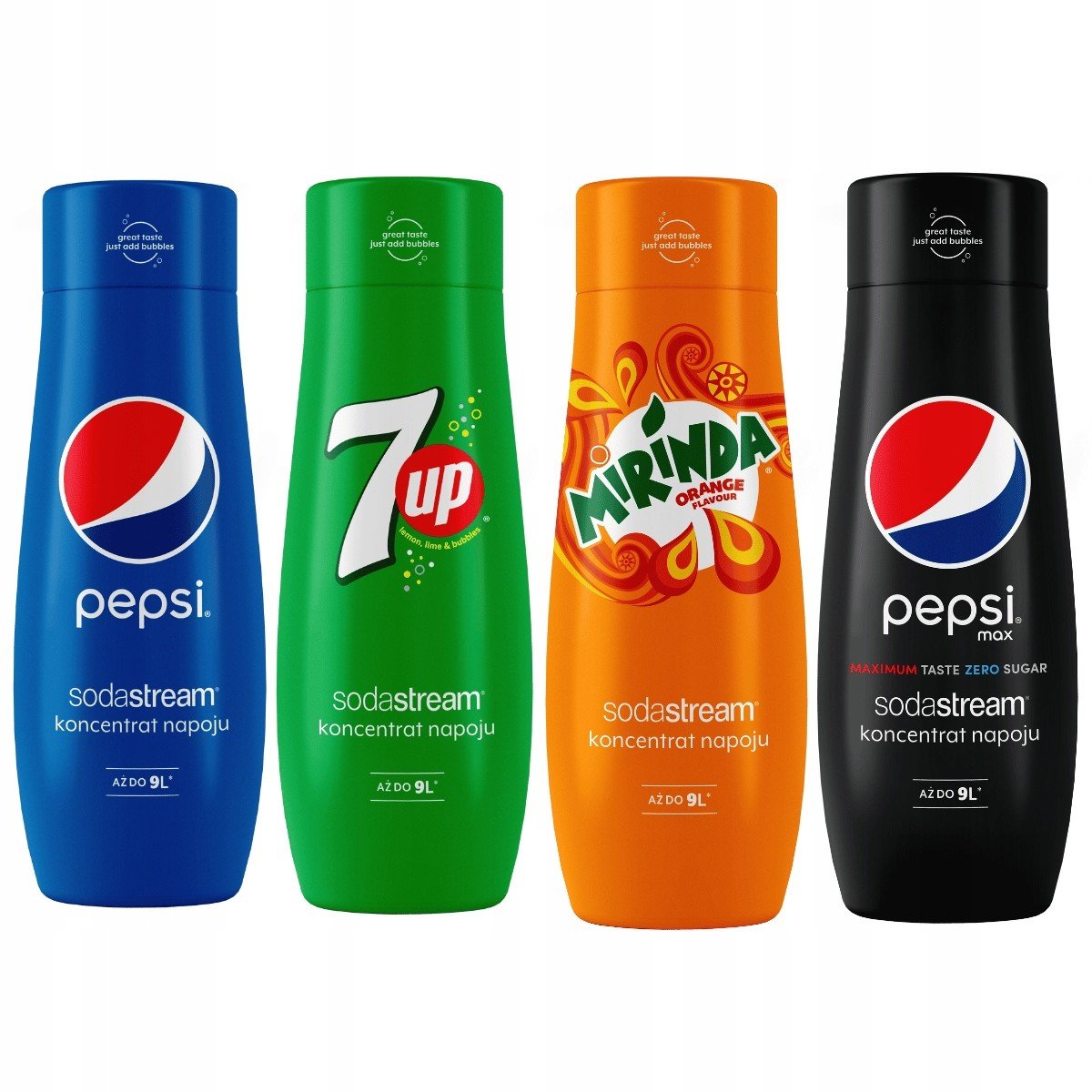 Sada Pepsi, Mirinda, 7Up, Pepsi Max SodaStream