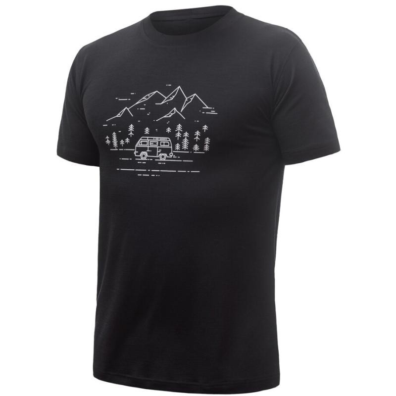 Triko Sensor Merino Active PT Van Life - pánské, krátký, černá - velikost 2XL