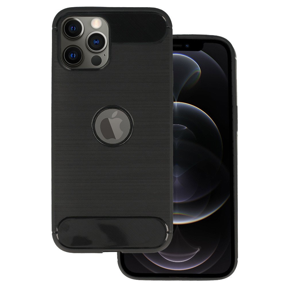 Zadní kryt CARBON pro IPHONE 12/12 PRO Black