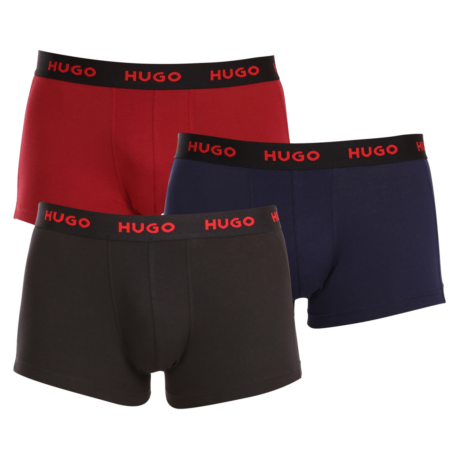 3PACK pánské boxerky Hugo Boss vícebarevné (50469766 413) XXL