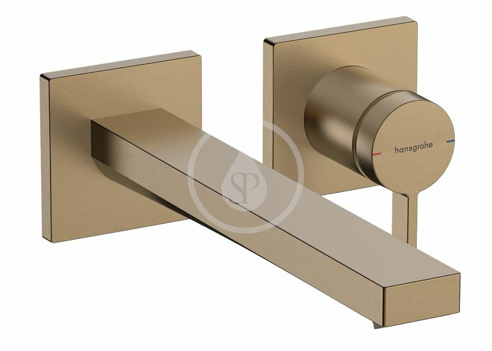 Hansgrohe 73051140 - Umyvadlová baterie pod omítku, s výpustí, 2-otvorová instalace, EcoSmart, kartáčovaný bronz