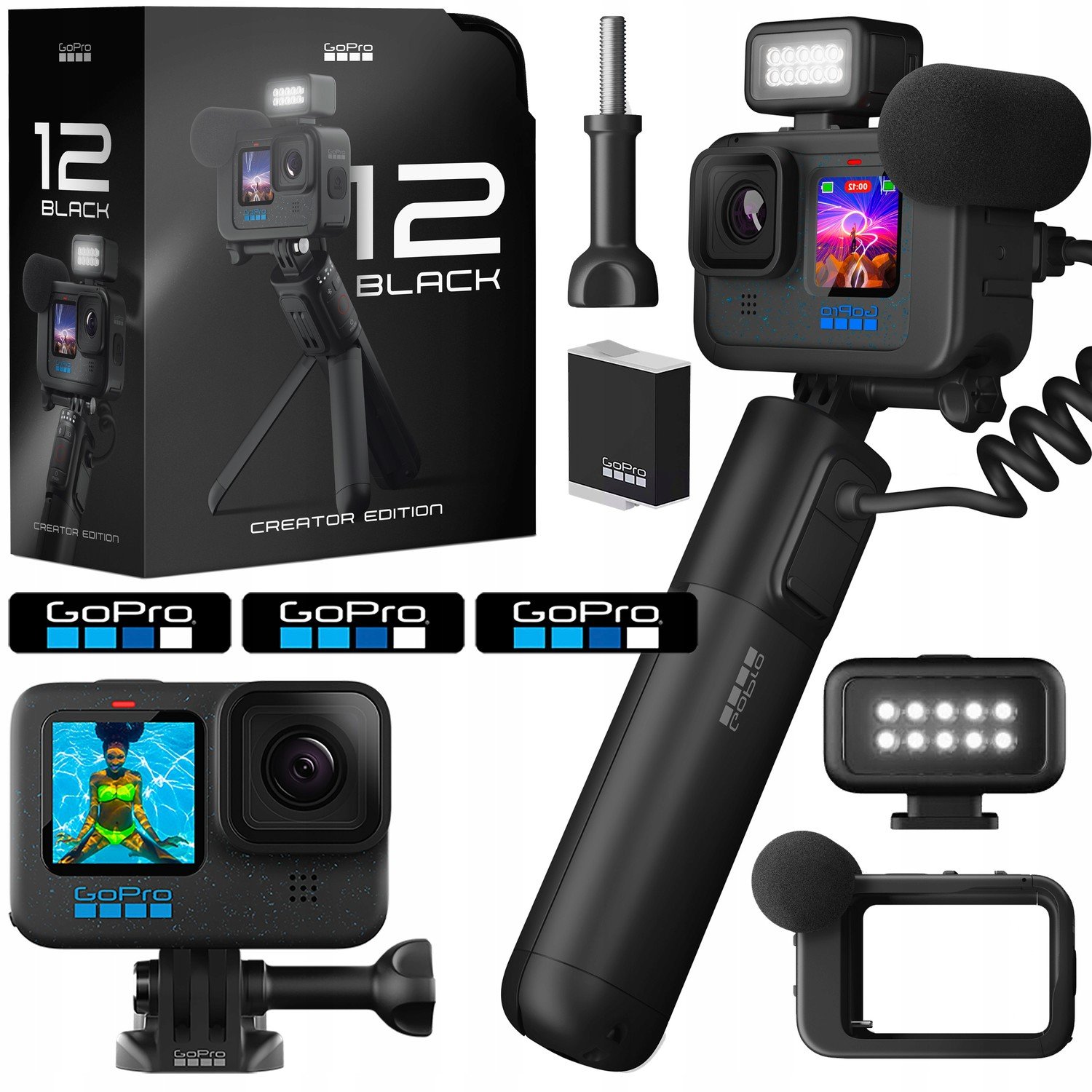 Sportovní kamera GoPro Hero 12 Black Creator Editio