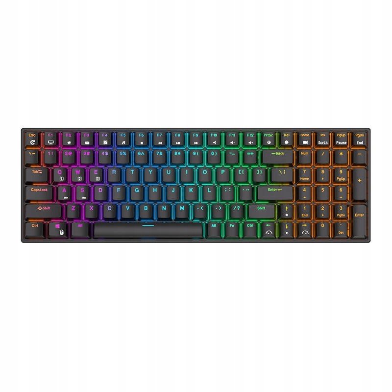 Mechanická klávesnice Royal Kludge RK100 Rgb, Brown switch (černá)