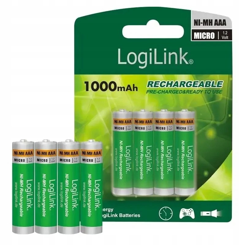 Baterie Aaa Ni-MH LogiLink LR03RB4 Micro