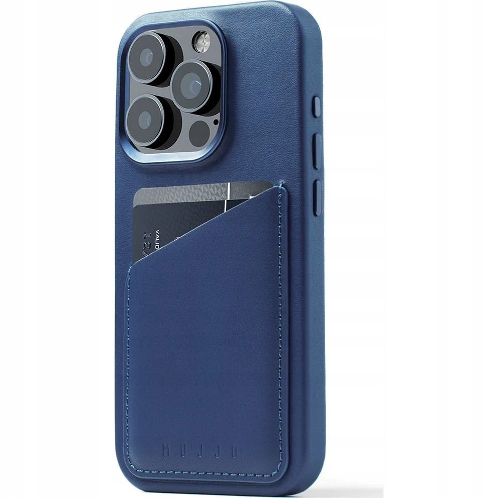 Kožený kryt Mujjo Wallet MagSafe pro iPhone 15 Pro case zadní kryt